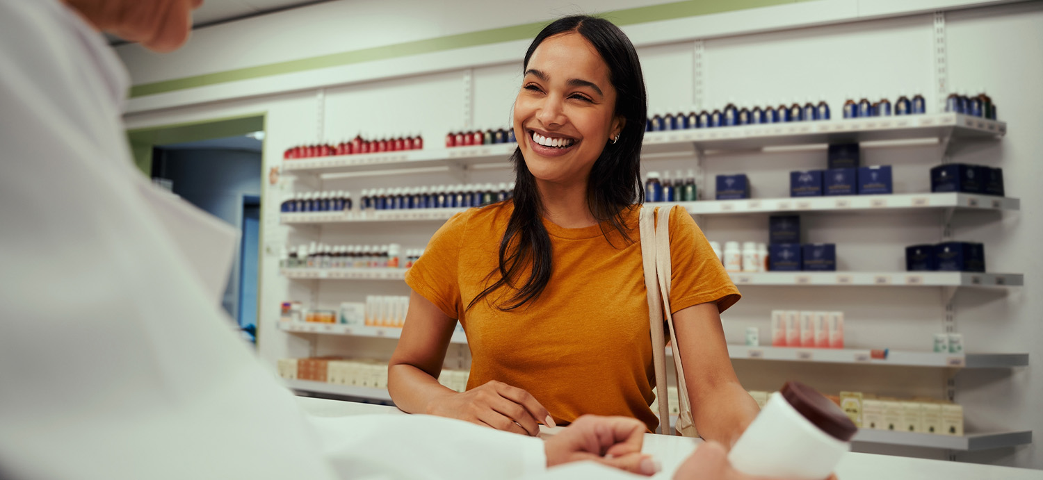 A customer at a pharmacy.