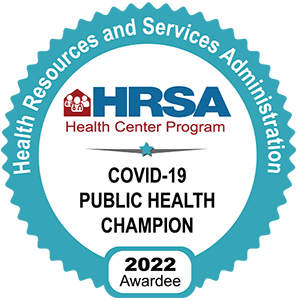2022 HRSA COVID-19 Public Health Champion award (Health Resources and Services Administration)