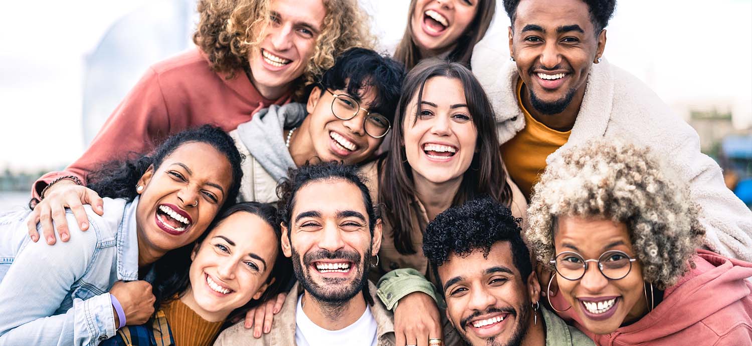 hiv-survivors Diverse group of young people.