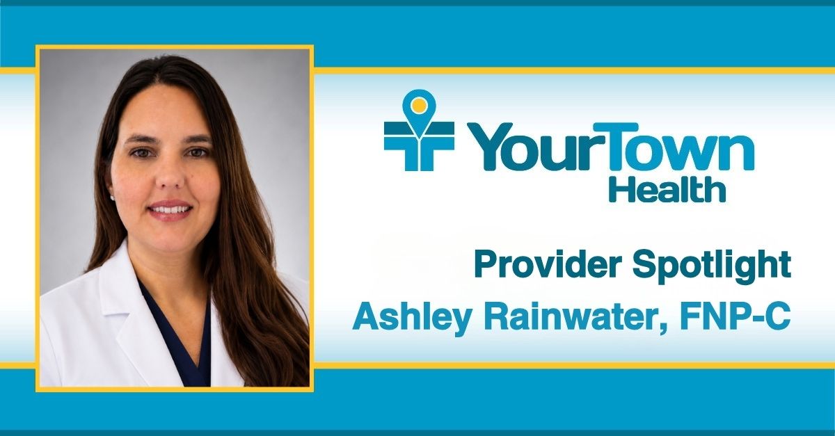 Headshot of Ashley Rainwater, nurse practitioner at YourTown Health